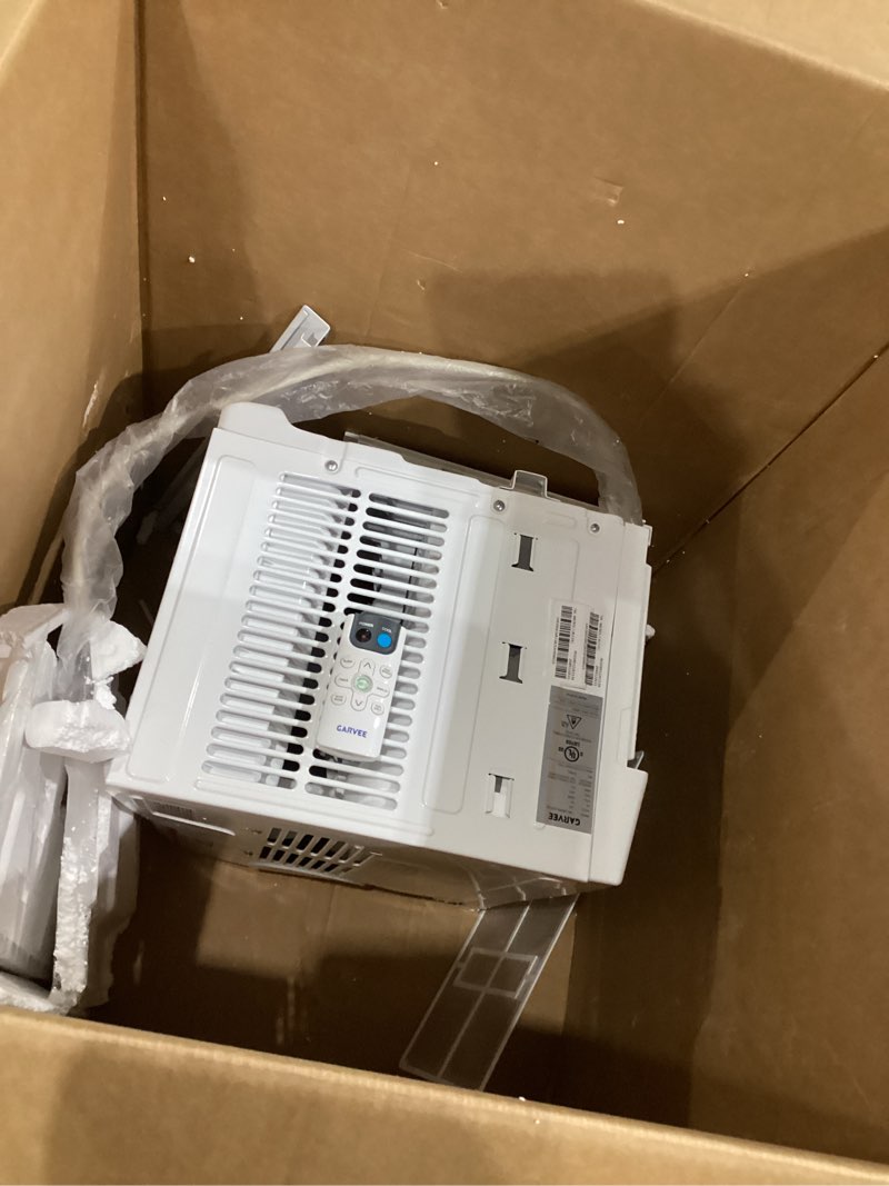 Condition photo showing As Is for garvee 8,000 btu (doe) 115 volts window air conditioner cools 350 sq. ft. with remote and app control in white twc-08crd1/l0u(es) 