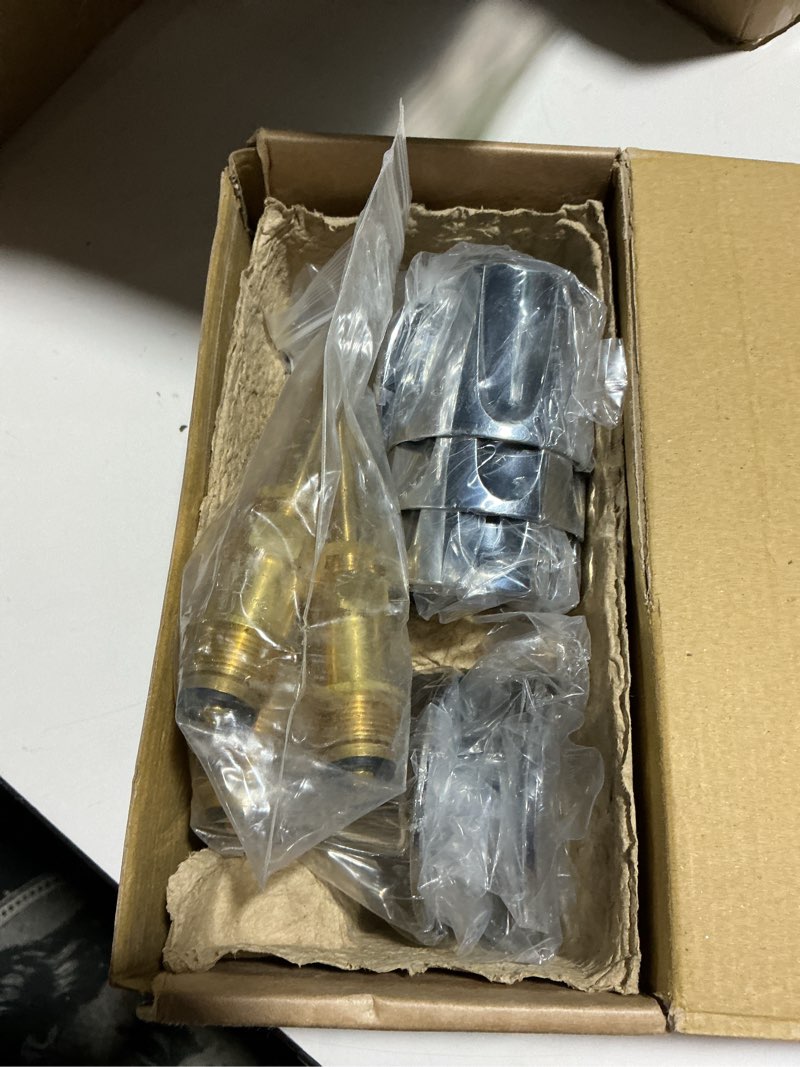 Condition photo showing Good Condition for sento bathtub and shower 3 handle tub trim set for gerber faucets bathtub shower, easy installation, heavy duty metal, polished chrome