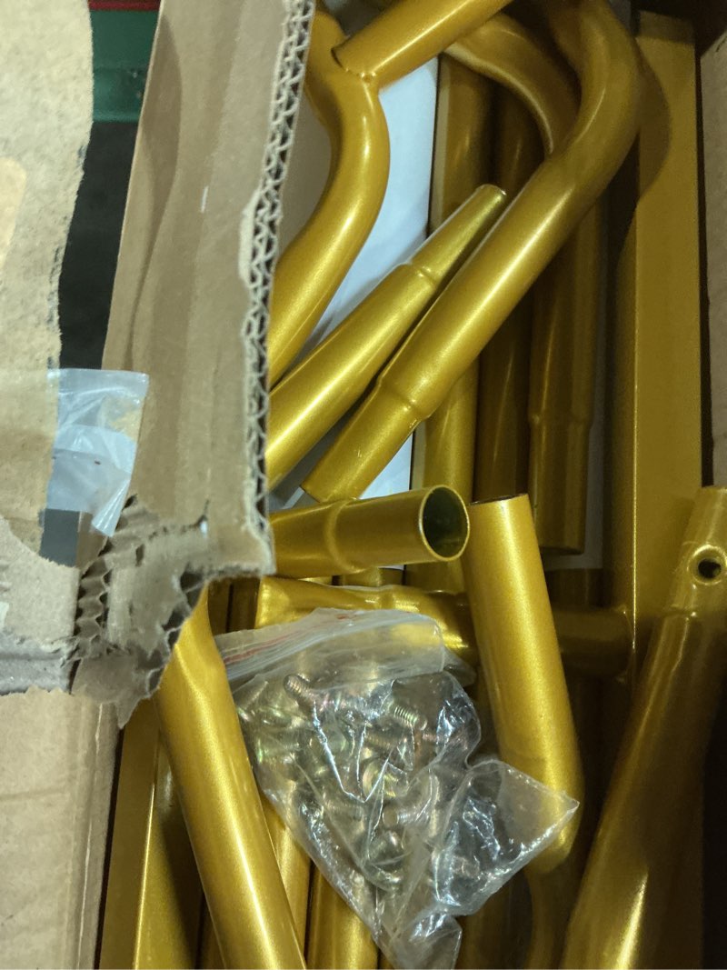 Condition photo showing Good Condition for Chamvis Metal Round Balloon Arch Kit, 7.2ft (2.2m) Golden Round Arch Stand Kit: Garden Plants Vines Climbing Frame for Wedding Birthday Photo Background Party Supplies Decorations