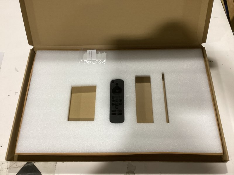 Condition photo showing As Is for Wooden Grain Decorative Frame for Echo Show 21 (Light Wooden Grain)