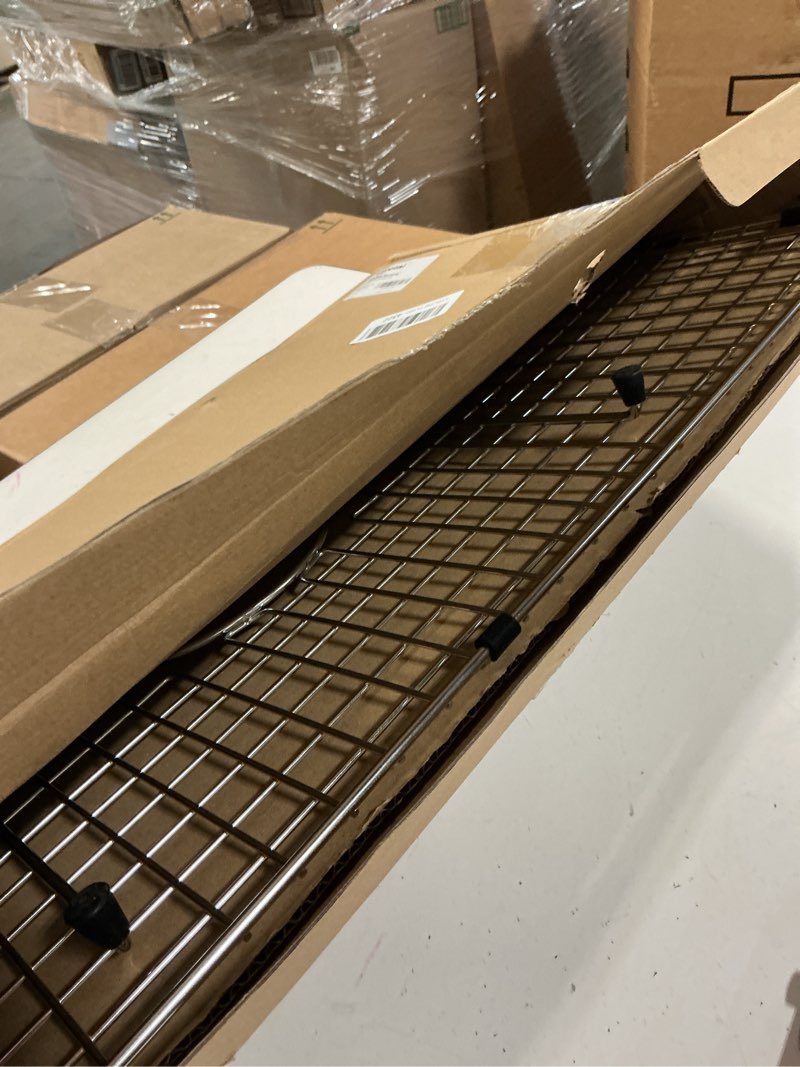 Condition photo showing Good Condition for 27.5 in. x 15.5 in. centre drain sink protector with supersoft silicone feet in 304 grade stainless steel