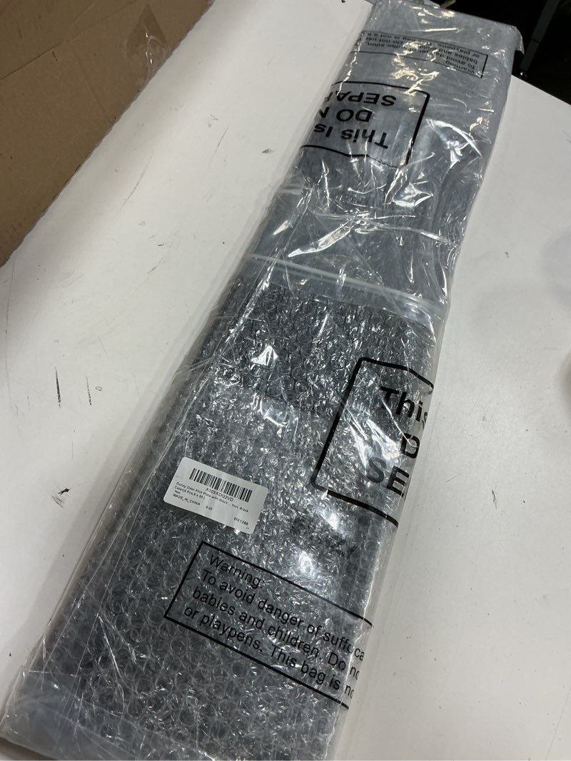 Condition photo showing Good Condition for dunzy door kick plate with black screws thickness satin aluminum door push plate polished metal kickplate for protection, black color(4 pcs,6" x 30")