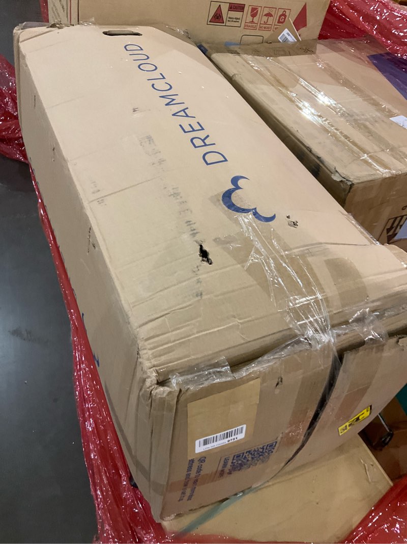 dreamcloud luxe 14" king mattress - luxury hybrid gel memory foam - 365 night trial - back pain reli