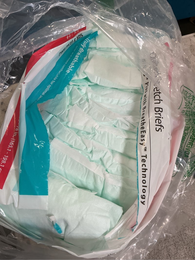 Condition photo showing As Is for Cardinal Health™ Wings™ Plus Quilted Stretch Brief with BreatheEasy™ Technology, Size 3 (2XL/3XL), Bag of 15 XX-Large 15