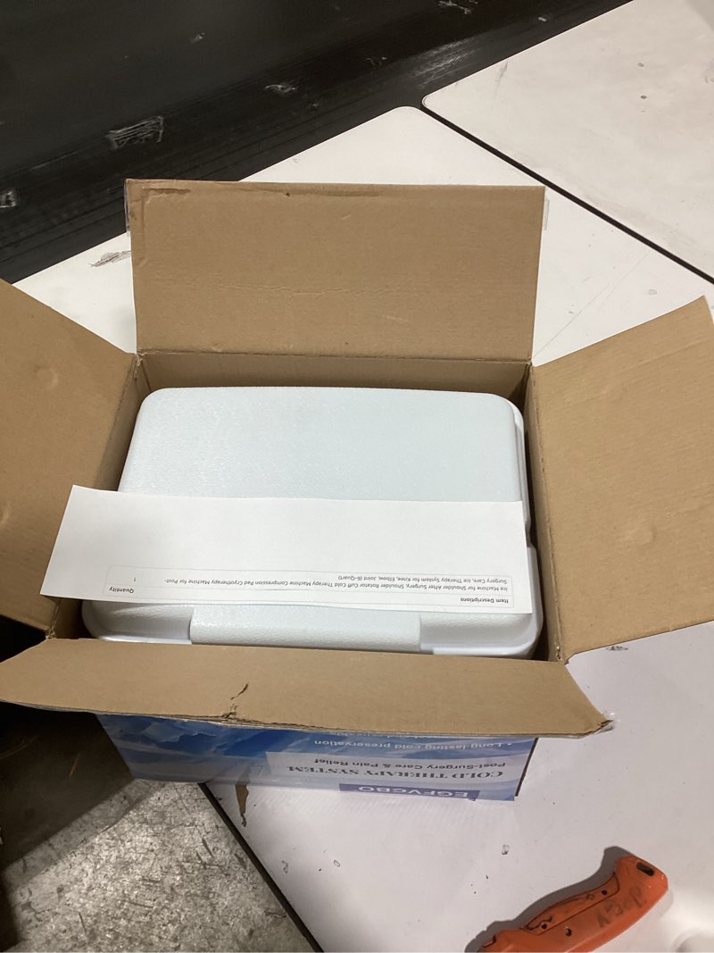 Condition photo showing New/Like New for Ice Machine for Shoulder After Surgery, Shoulder Rotator Cuff Cold Therapy Machine Compression Pad Cryotherapy Machine for Post-Surgery Care, Ice Therapy System for Knee, Elbow, Joint (6-Quart)