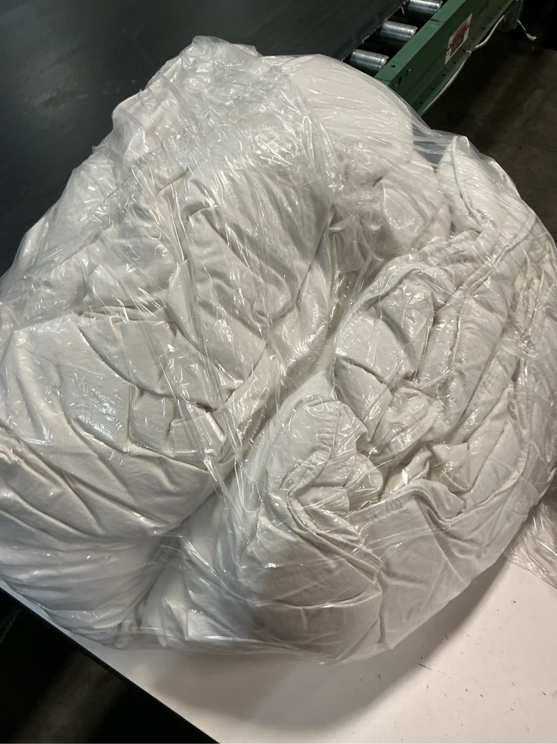 Condition photo showing As Is for all-season premium down comforter, full/queen, down