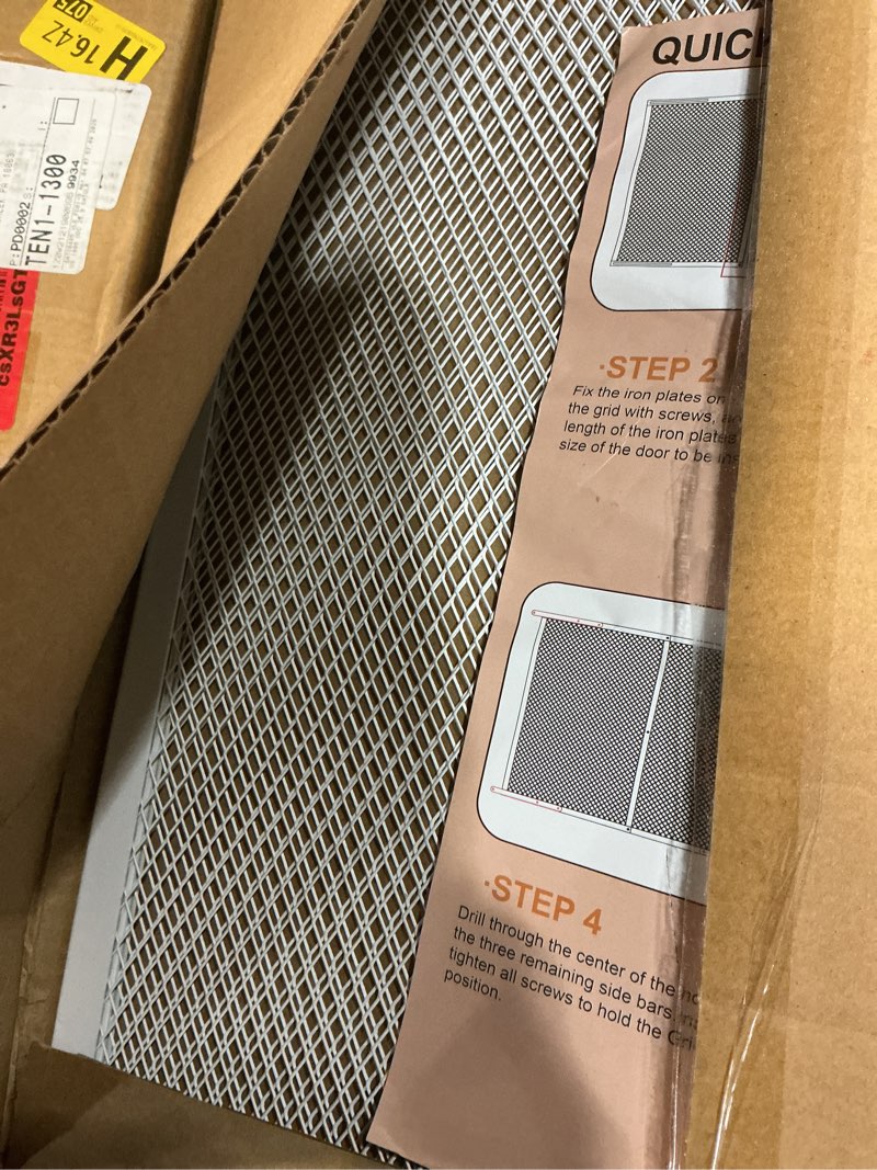 Condition photo showing Good Condition for screen door protector, adjustable rv screen door guard 24inch high - fits door widths 30" - 36", easy-to-install, entry protector for pet protection
