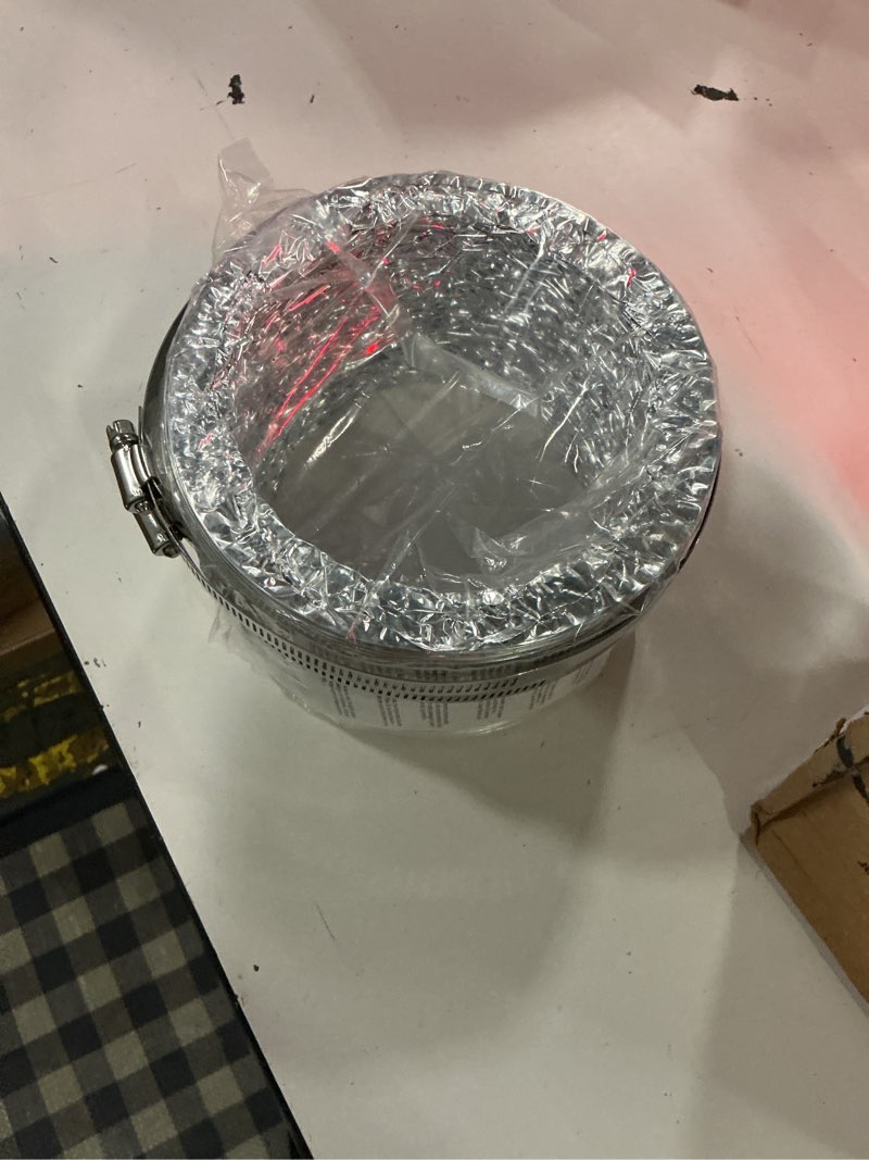 Condition photo showing New/Like New for manrose silver aluminium flexible ducting hose, (l)1m (dia)100mm