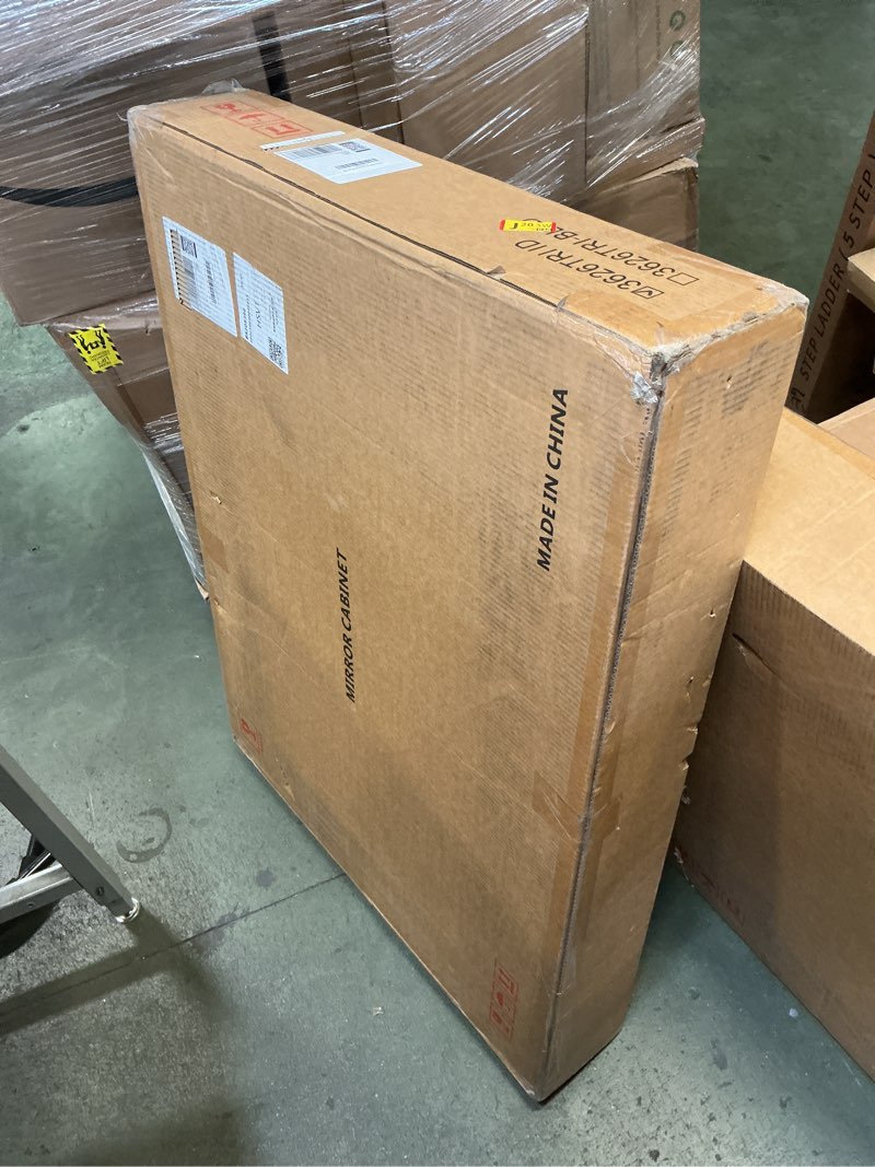 Condition photo showing New/Like New for IDYLLOR Bathroom Medicine Cabinet with Beveled Edge Mirrored Door 36 x 26 inch, Recessed or Surface 