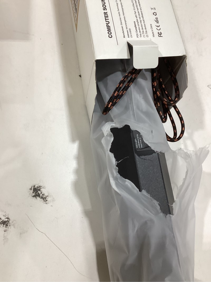 Condition photo showing Good Condition for BLUEDEE Computer Speakers for Desktop PC, Computer Sound bar, HiFi Stereo Speakers for Computer Desktop, Bluetooth 5.0 and 3.5mm Aux-in PC Soundbar, USB/USB C Powered Gaming Speakers for pc, Laptop