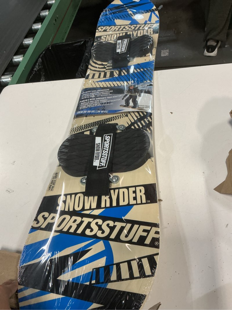 Condition photo showing New/Like New for SportsStuff Wood Snowboards/Snow Sleds - Beginner Kids Winter Sports Accessories - 90cm-130cm Models 130cm - Blue