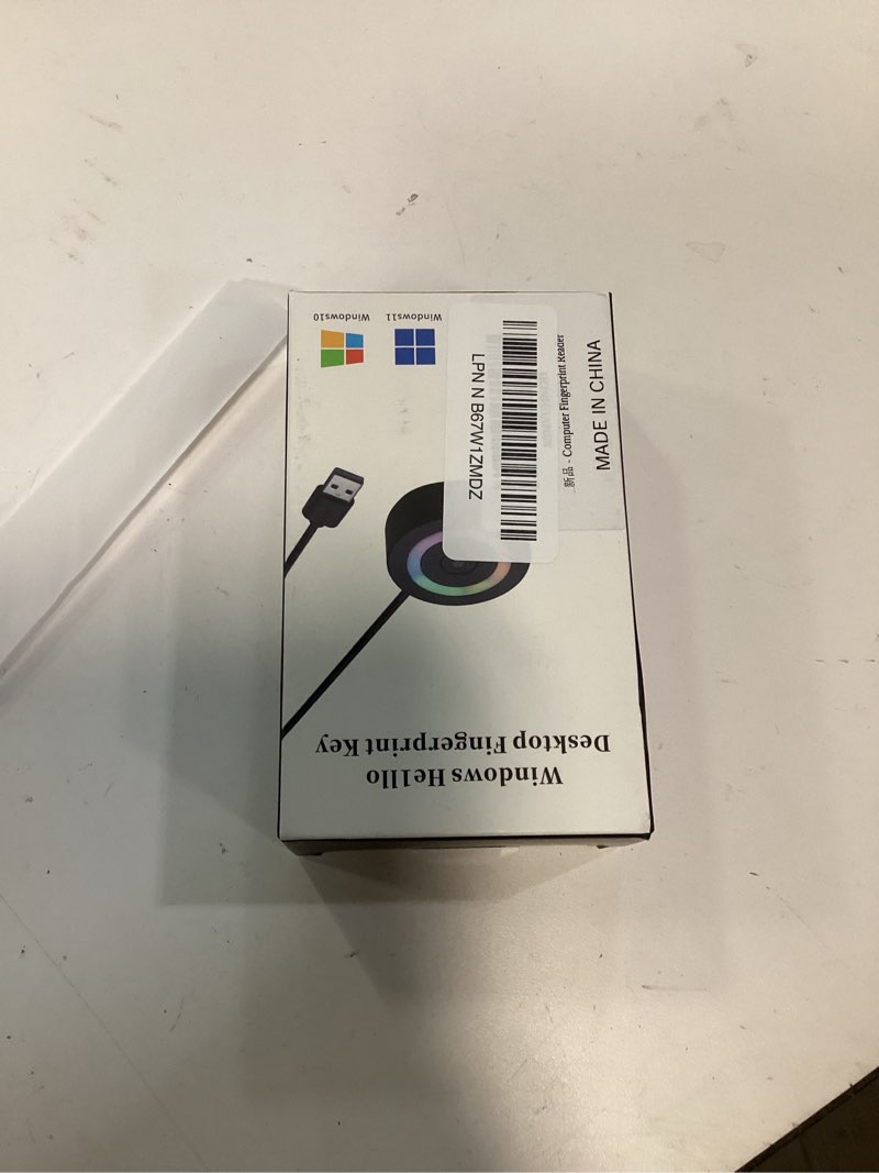 Condition photo showing New/Like New for usb fingerprint reader fingerprint for windows10/11, tap and go with 360° touch with 5ft extension cable-windows password free operation windows hello automatic driver installation