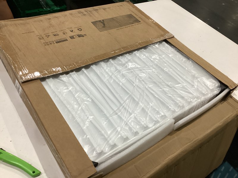 Condition photo showing Good Condition for art3dwallpanels ceiling tiles 24 x 24 for interior wall décor, 24 pack drop ceiling tile 3d wall panel fire rated waterproof premium pvc, no sag and breakage wall panels cover 96.sq.ft. white 24 pack wave white