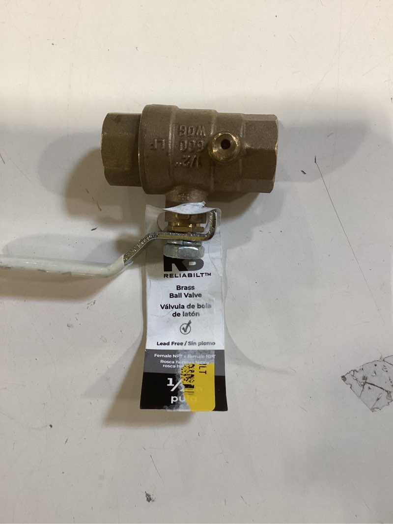 Condition photo showing As Is for reliabilt 1/2-in fnpt brass ball valve item #369197 | model #20045z
