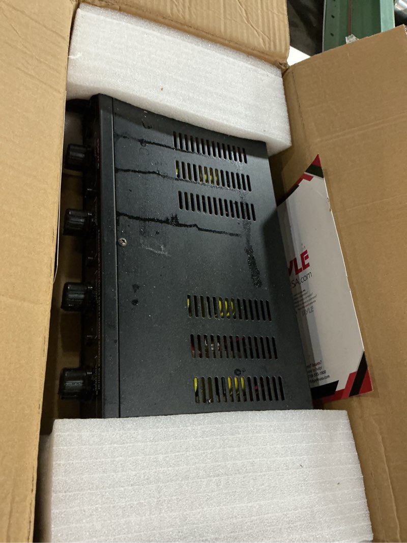 Condition photo showing As Is for pyle premium new and improved 6 zone channel speaker switch selector volume control switch box hub distribution box for multi-channel high powered amplifier control 6 pairs of speakers - pspvc6