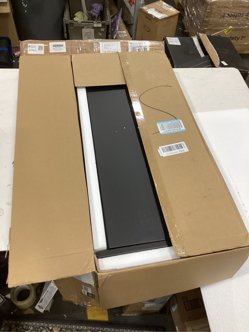 Condition photo showing As Is for Large Under Desk Mounted Sliding Drawer with Bamboo Tray and 60 Degree Tilt Panel to Pull Out, 30'' Long & 13'' deep Large Storage Organizer for Sit Stand Workstation XXL With Bamboo Tray