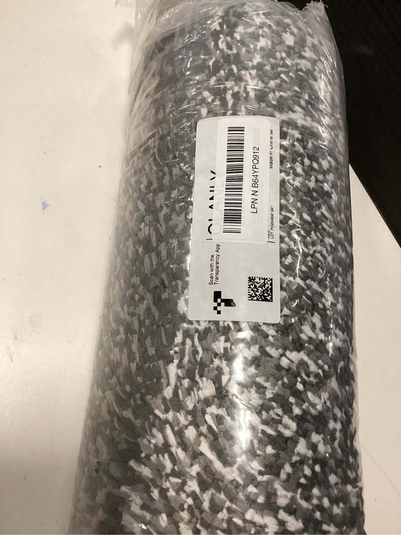 Condition photo showing Good Condition for olanly bathroom rugs mat 34x21, extra soft absorbent microfiber bath rugs, rubber backing, quick dry, machine washable bath mats for bathroom floor, tub and shower, home decor accessories, grey 34" x 21" grey