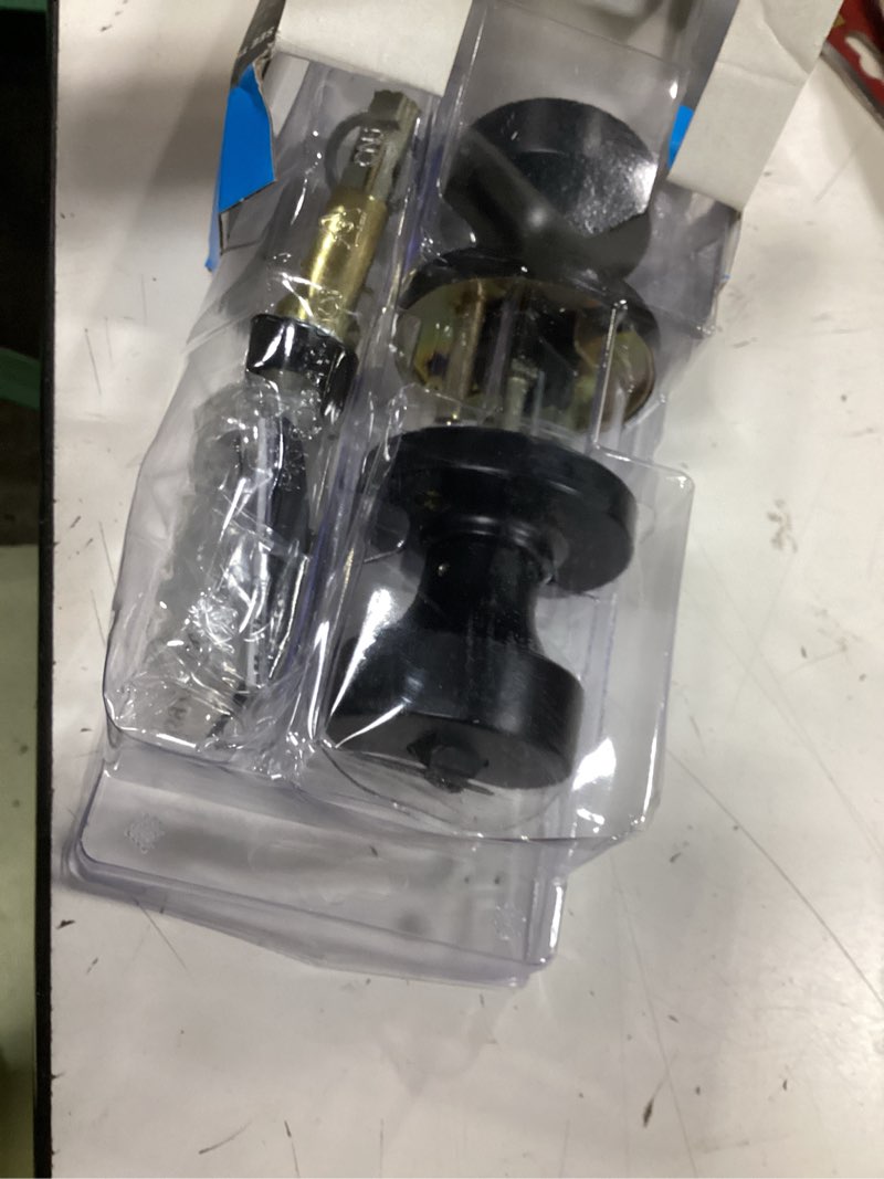 Condition photo showing Good Condition for kwikset signature series pismo matte black knob right or left handed