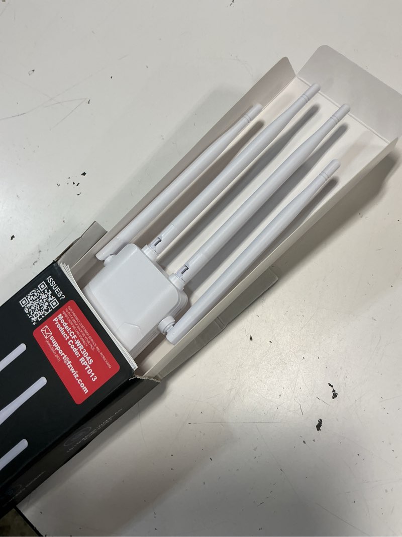 Condition photo showing Good Condition for 2026 wifi extender internet booster, 10000 sq.ft long range repeater wireless routers amplifier, mesh wi-fi 80% faster | broader than ever, support more network devices at home, 1-tap setup white