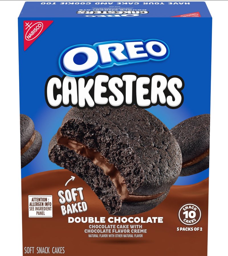 OREO Cakesters Double Chocolate Soft Snack Cakes, 5-2.02 oz Snack Packs