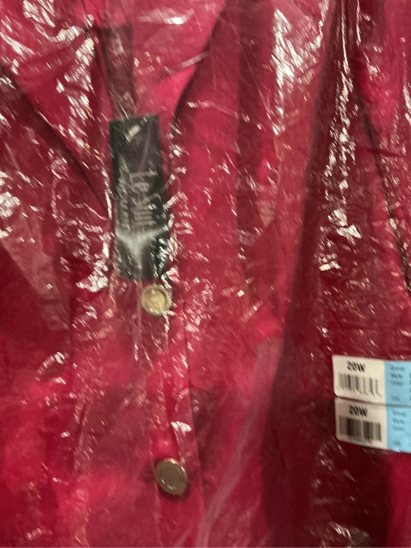 Condition photo showing Good Condition for Le Suit Women's Plus Size Two Button Blazer & Pull-On Pant, 2pc Set, Dark Azalea