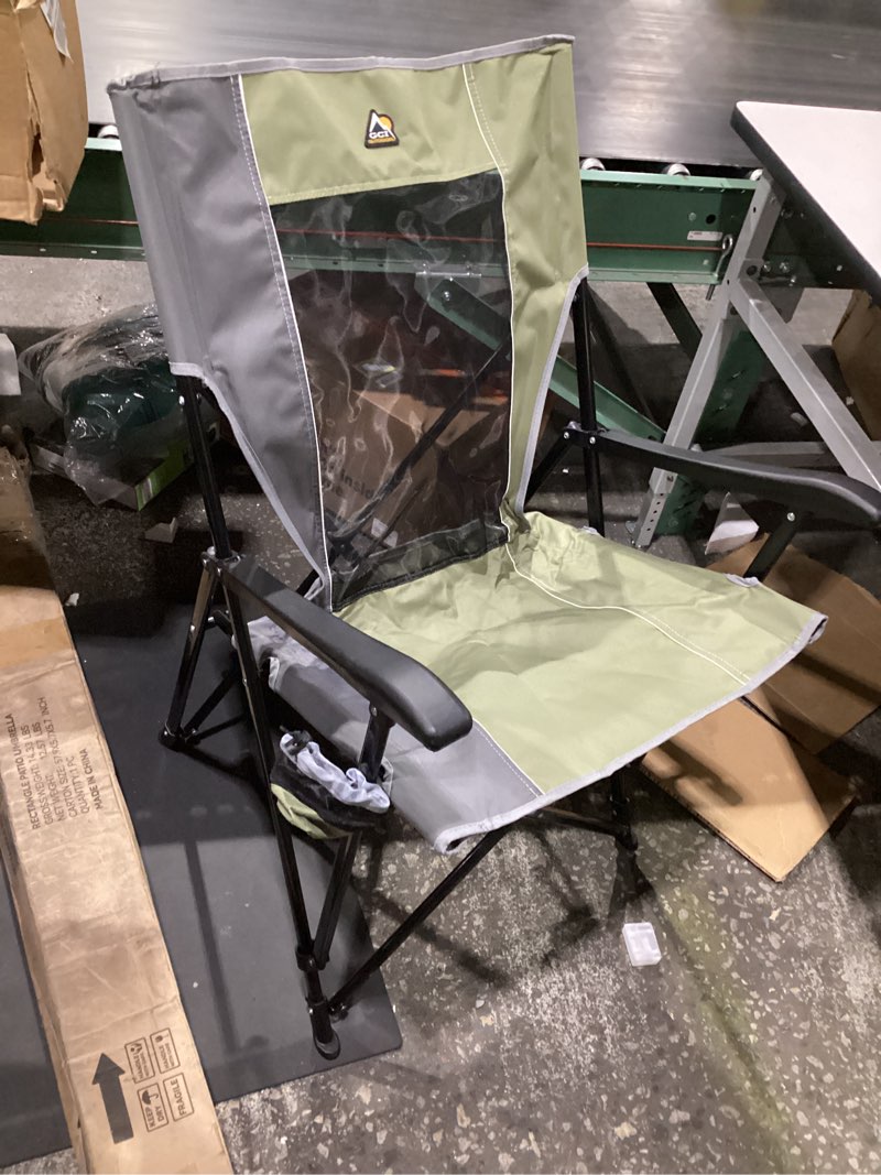 Condition photo showing Good Condition for gci outdoor comfort pro chair, heathered pewter comfort pro camping chair heathered pewter green