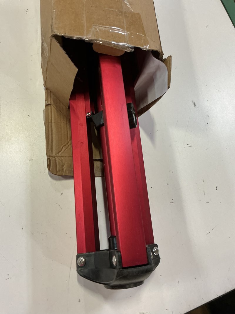 Condition photo showing Good Condition for chapin 4993: heavy duty brass head tripod impact lawn sprinkler, 360 degree coverage for large lawns, golf courses, gardens, adjustable height, gooseneck hose connection, red and black