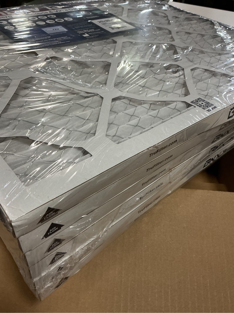 Condition photo showing New/Like New for BNX TruFilter 20x25x1 Air Filter MERV 13 (6-Pack) - MADE IN USA - Electrostatic Pleated Air Conditioner HVAC AC Furnace Filters for Allergies, Pollen, Mold, Bacteria, Smoke, Allergen, MPR 1900 FPR 10