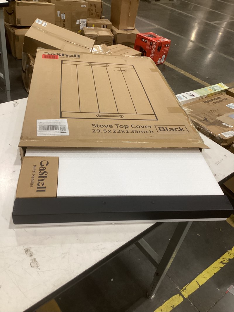 Condition photo showing Good Condition for gashell noodle board stove cover with handles, multiple stove top cover board for electric/gas stove top(black), gsc-2212