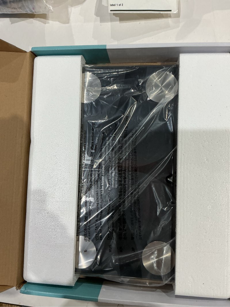 Condition photo showing New/Like New for posture scale for body weight, digital bathroom smart scale, 13 body composition analyzer sync weight scale bmi health monitor sync apps 400lbs - black 11.8*10.2
