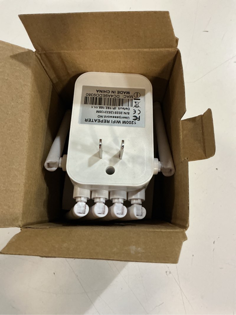 Condition photo showing Good Condition for wifi extender signal booster for home, signal booster & wifi repeater with ethernet port, ac1900 dual band wireless internet amplifier, covers up to 12,880 sq.ft, 105 devices, works with all routers