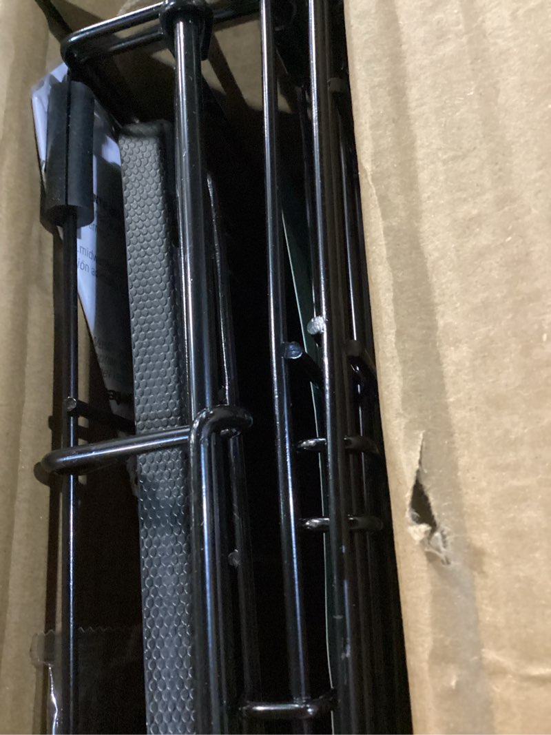 Condition photo showing Good Condition for midwest homes for pets 18-inch icrate for tiny breeds, up to 10 lbs, double door folding dog crate with divider panel, leak-proof tray & secure latches, portable, durable & easy to assemble 18.0"l x 12.0"w x 14.0"h black