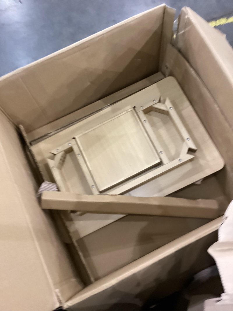 Condition photo showing As Is for IOTXY Solid Wood Writing Desk - Home Office Workbench Desk with Drawer, Laptop Computer Work Study Table 80CM Wood