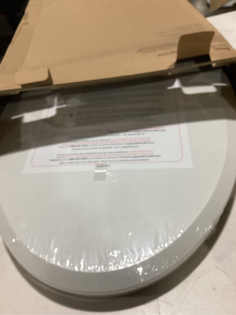 Condition photo showing As Is for brondell bidet toilet seat, non-electric swash ecoseat, fits elongated toilets, white - dual temperature, dual nozzle system - bidet with easy installation s102 - warm water elongated