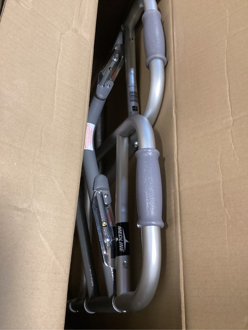 Condition photo showing Good Condition for medline heavy-duty bariatric folding walker with 5” wheels and durable handles  500 lb. weight capacity