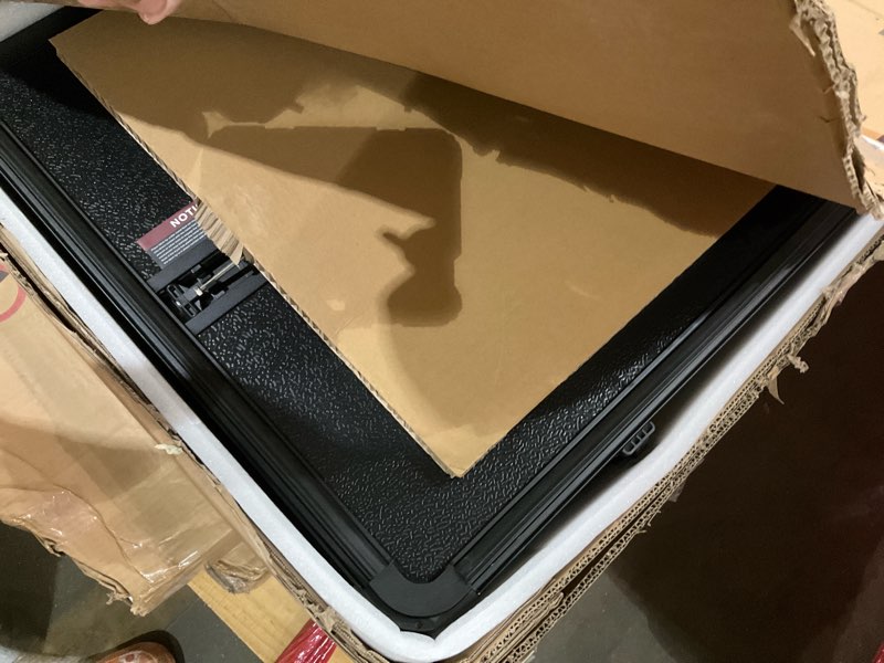 Condition photo showing As Is for mostplus 6.5ft tri-fold hard truck bed tonneau cover on top compatible for 2015-2025 2026 ford f150 f-150 bed 3 fold styleside solid (78inch) 6.5 ft tri-fold hard