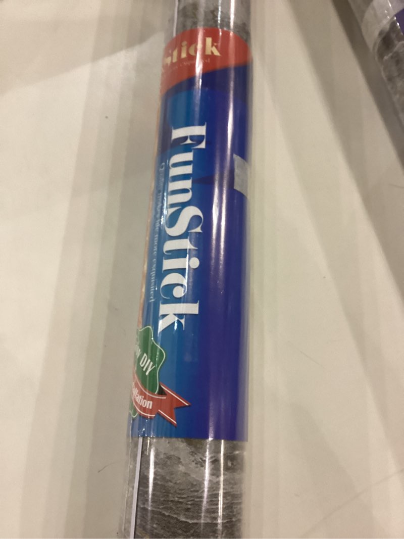 FunStick 24"x200" Marble Countertop Contact Paper Wide Grey Gold Marble Wallpaper Peel and Stick Cou