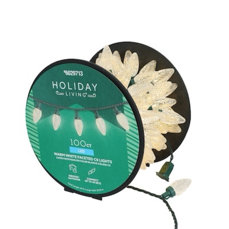holiday living 100-count 66-ft warm white led string christmas lights