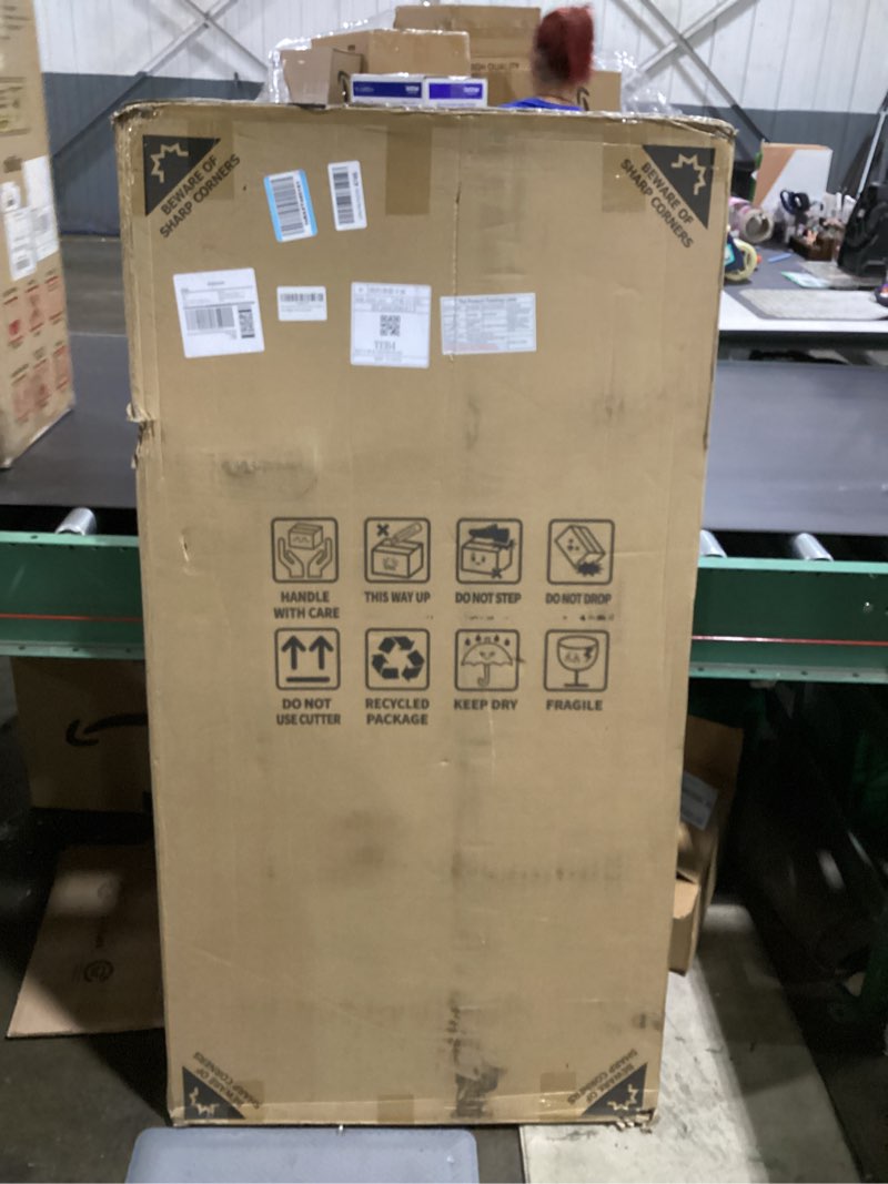 Condition photo showing New/Like New for lumizone extra tall cat gate 55.12" high pressure mounted extra wide 2025 new (17 sizes) 1.37" gap no drilling auto-close one-handed operation tall pet gate for dogs(black, 55.12" h x 29.92"-34.24" w) 55.12" h-black 29.92"-34.24" w