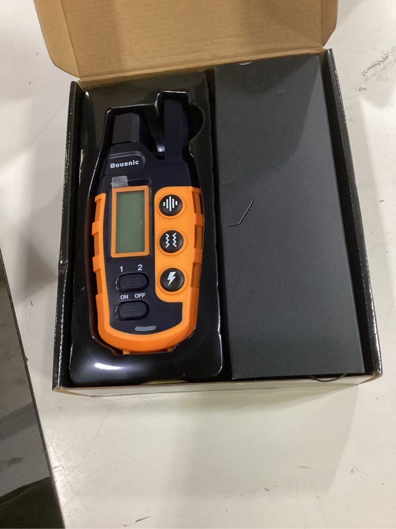 Condition photo showing Good Condition for bousnic dog shock collar 2 dogs (5-120lbs) - 3300 ft waterproof training collar for dogs large medium small with rechargeable remote, beep (1-8) vibration (1-16) and humane shock (1-99) modes orange