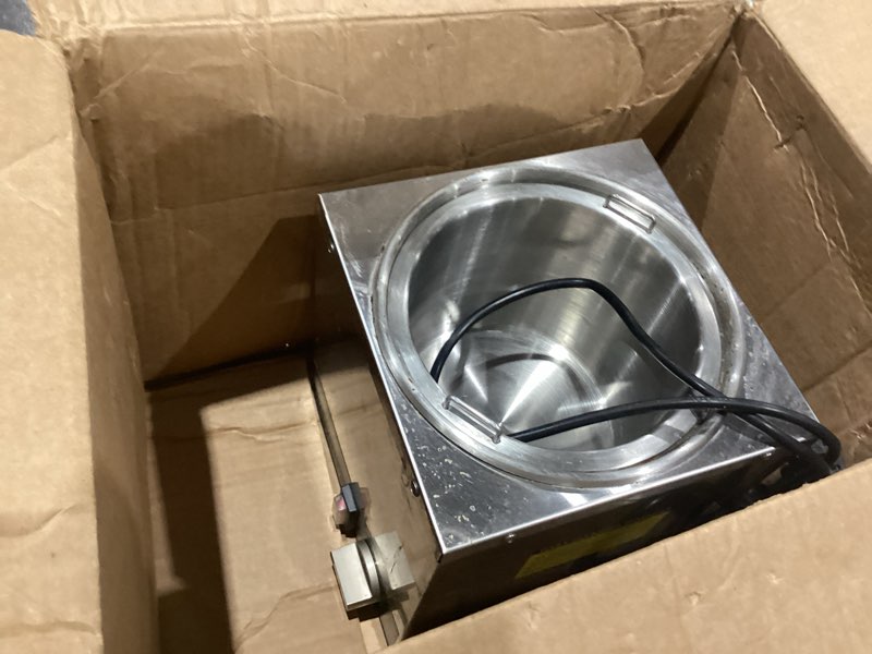 Condition photo showing As Is for wantjoin nacho cheese dispenser with pump - 2.2qt nacho cheese warmer,stainless steel hot fudge warmer w/5-level temperature adjustment,commercial hot fudge dispenser for hot fudge cheese caramel