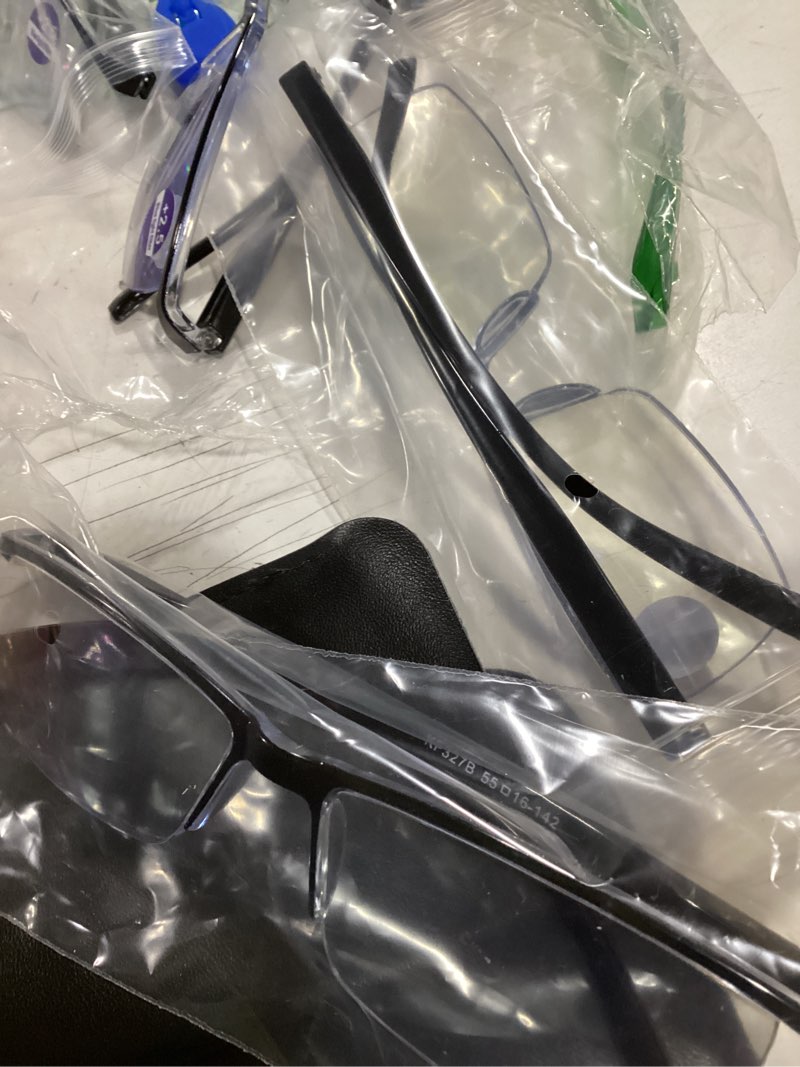 Condition photo showing Good Condition for gaoyemilar 6 pack 1.5 executive style reading glasses men - durable readers with blue light filtering - comfortable fit with tr90 frames black 1.5 xi