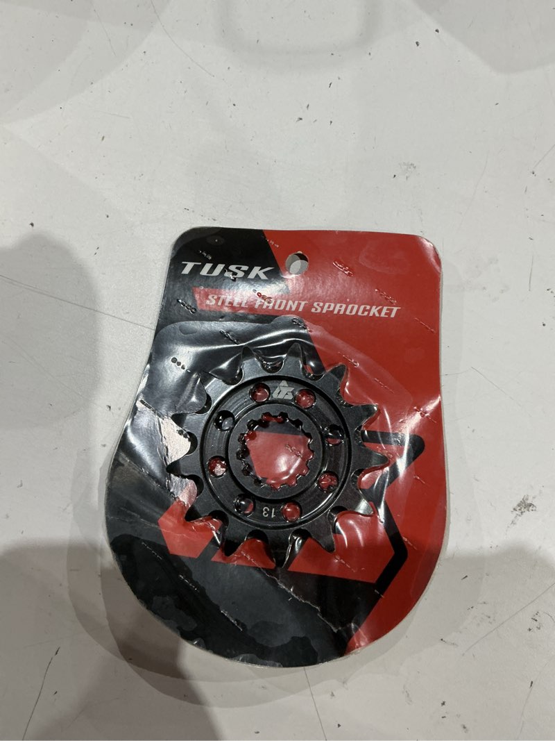 Condition photo showing As Is for tusk front sprocket 13 tooth counter shaft sprocket for kawasaki kx450 2019-2026/kx450f 2006-2018/klx450r 2008-2009/kx450 x 2021-2026