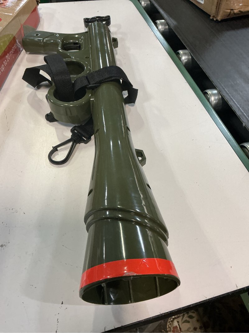 Condition photo showing As Is for dog ball thrower launcher for dogs,with two 2.5 inch tennis ball for all breeds