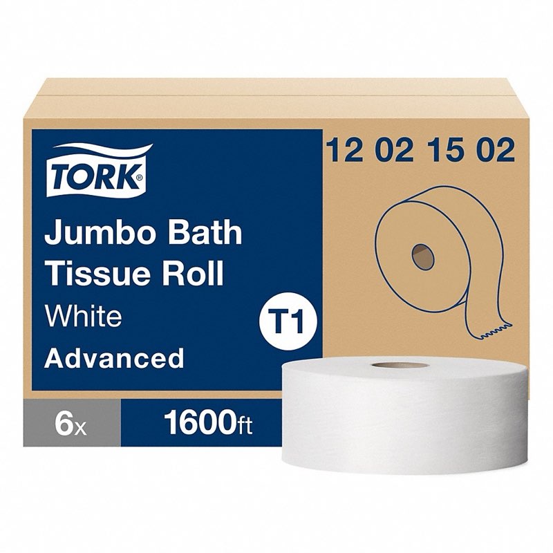 Tork Advanced Jumbo Bath Tissue Septic Safe 2-Ply