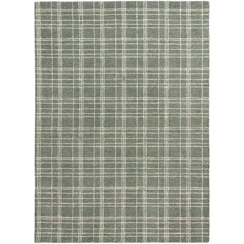 better homes & gardens green plaid wool indoor area rug, 7'10\"x9'10\"