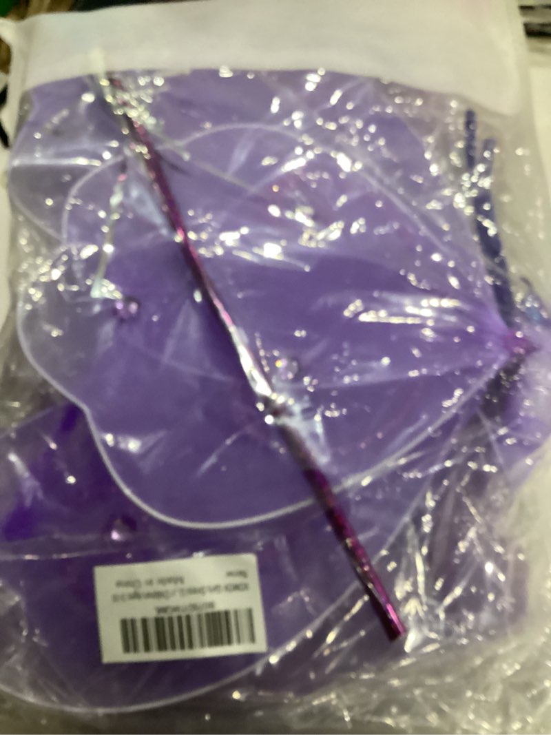 Condition photo showing New/Like New for Girls Dress Up Princess Fairy Costume Set with Dress, Wings, Wand and Headband for Children Ages 3-10 Purple