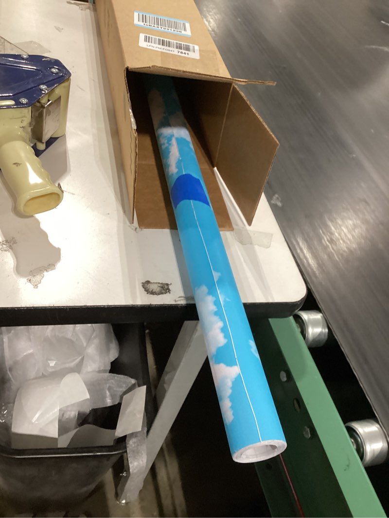 Condition photo showing Good Condition for taogift peel and stick contact paper blue sky clouds pattern wallpaper vinyl for kitchen wall art crafts decor 24x117 inch