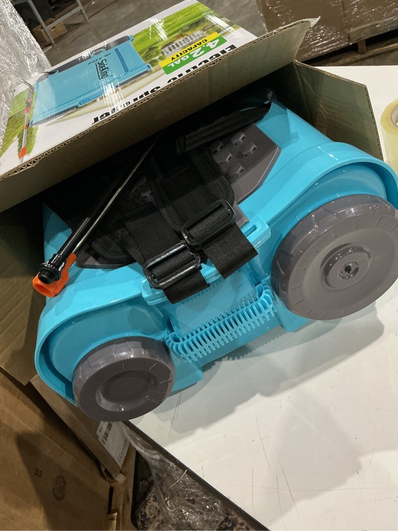 Condition photo showing Good Condition for battery powered backpack sprayer 4 gallon, 0-100 psi adjustable pressure sprayer compatible with makita 18v battery, electric sprayer with wand, 5 nozzles, 2.6ah battery&charger included 4.2 gal 2.6ah