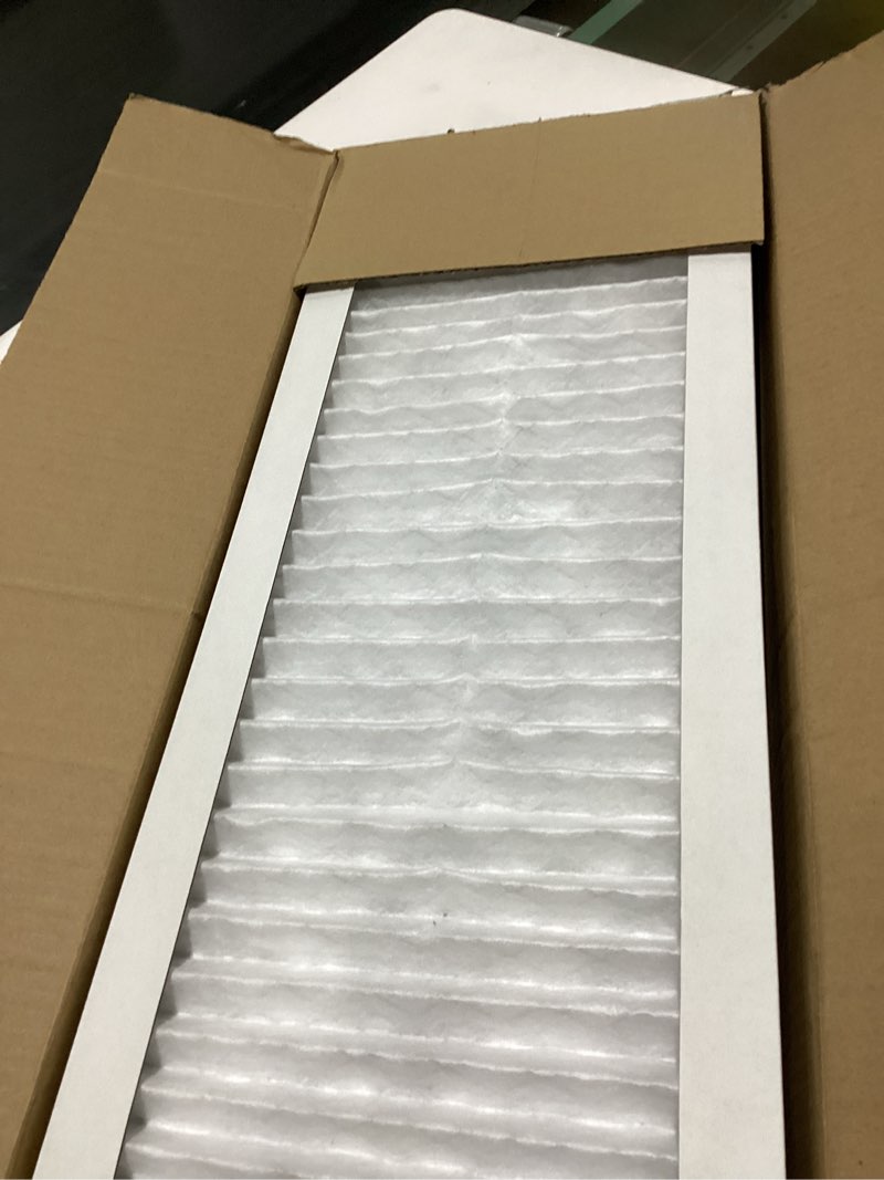 Condition photo showing Good Condition for 10x10x1 merv 13 (6-pack) pleated air filter (actual size: 9.75" x 9.75" x 0.75") mpr 1500-1900 & fpr 10, furnace air filters, 10x10x1 air filter 10x10x1 6-pack merv-13
